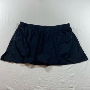 Casique Swim Skirt Women’s 20 Black lined skirt swimsuit skirt elastic waist